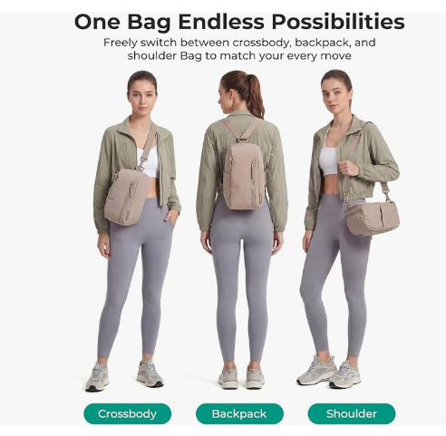 Small Crossbody Bags for Women, Puffer Sling Bag Fanny Packs | Quilted Hobo Handbag, Travel Purse for Daily Travel Hiking