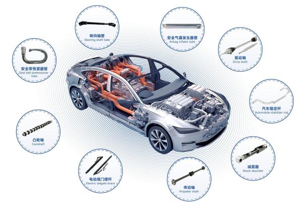 Tubos de acero sin costura para aplicaciones de tuberías para automóviles