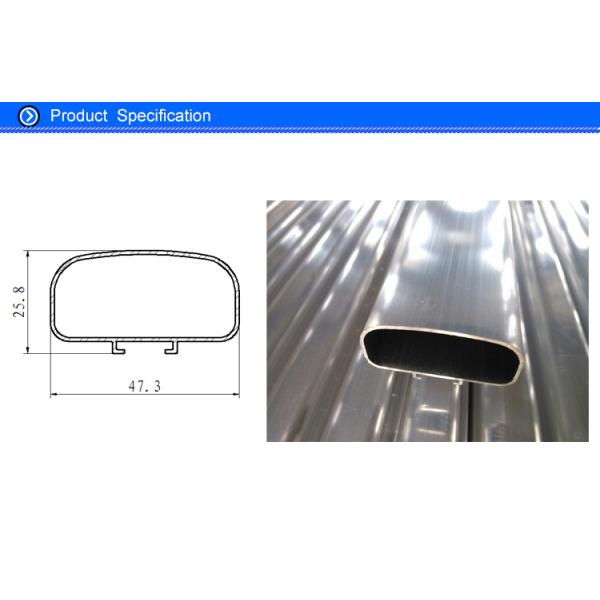 Thin Wall Hollow Extruded Aluminium Tube For Solar Panel Roof Mounting Brackets