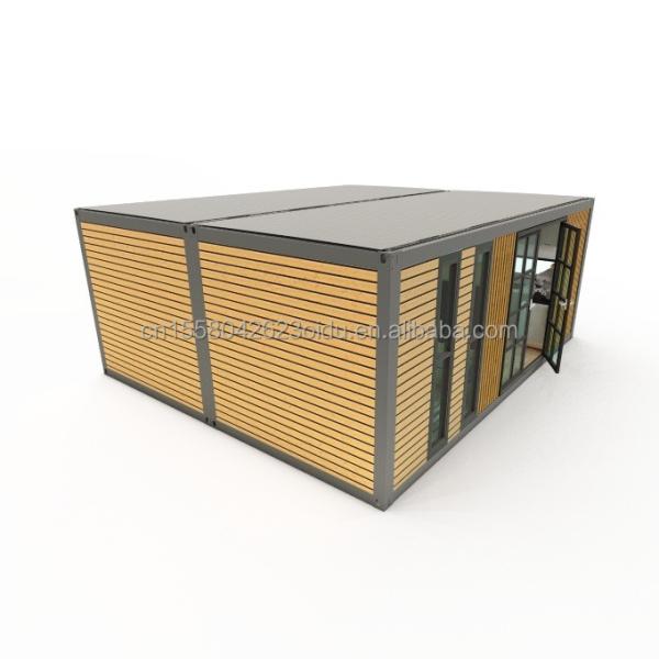 Maison de conteneurs de luxe préfabriquée avec couleur personnalisée et 2 chambres