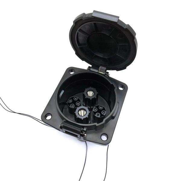 CHAdeMO EV Socket Inlet 125A/150A/200A DC Quick Charger Socket для японского электромобиля