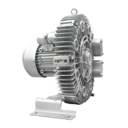 Central Feeding 3 Phase Oilless Vacuum Pump , Ring Compressor Blower Two Stage