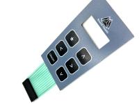 Interruptor de membrana de silicone em relevo de cúpula de prata IP65 com tinta à prova de UV e adesivo acrílico