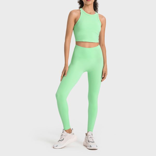 High Waisted Nylon Spandex Women Yoga Leggings Stretchy Full Length Royal Blue
