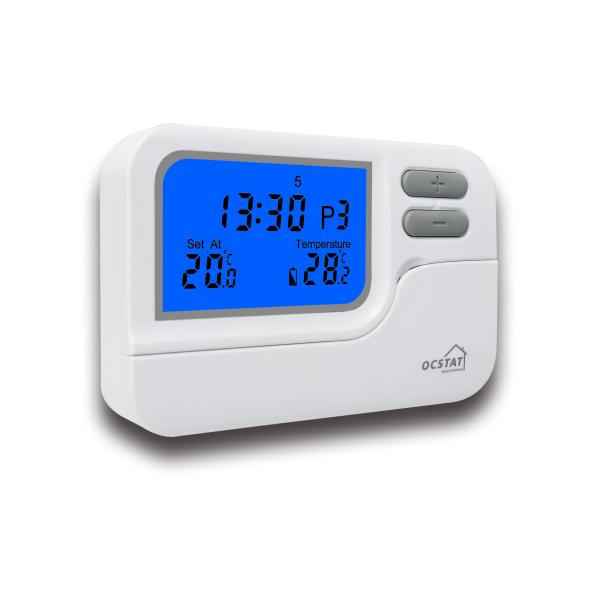 230V bleu grand écran sans fil numérique programmable thermostat de pièce