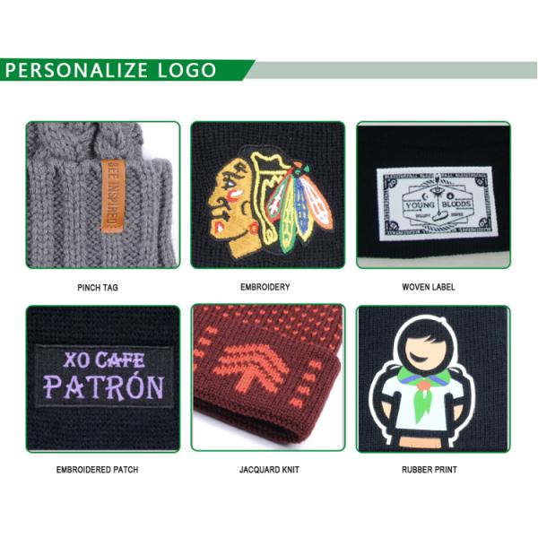 Ультрамодные теплые 56cm вяжут шляпы Beanie равнина покрасила водоустойчивое