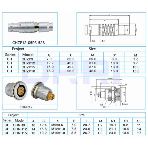 1B Push Pull Metal Wire Connectors FGG EGG 2 3 4 5 6 7 8 10 12 14 16 Pin