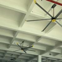 Sistema de brisa natural com grande ventilador de teto HVLS industrial