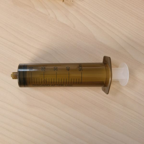 PP 5/10/20/50/60ML Disposable Single Use Light-shielded Light-proof Dispensing Syringes with Needle