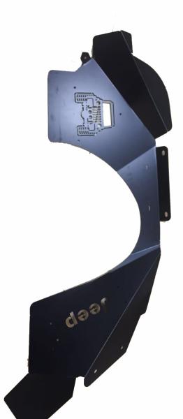 Aluminium Wheel Inner Fenders Kits Fit for Wrangler JK 07+,Style:skull head ,,Poison Spider,OE type,1 / 2 twisted teeth