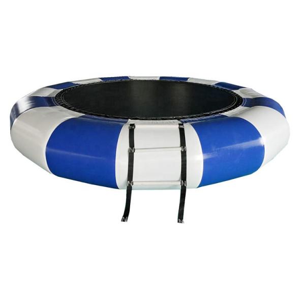 Inflatable Water Trampoline With Metal Structure And Spring Outdoor Water Sports