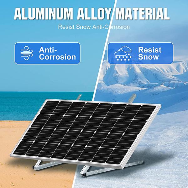 Versatile Solar PV Mounting Brackets Weatherproof PV panel brackets Silver