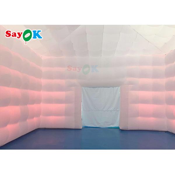 Mobile 8x8x4m Outdoor White Inflatable Air Tent For Happy Parties Inflatable Party Tent