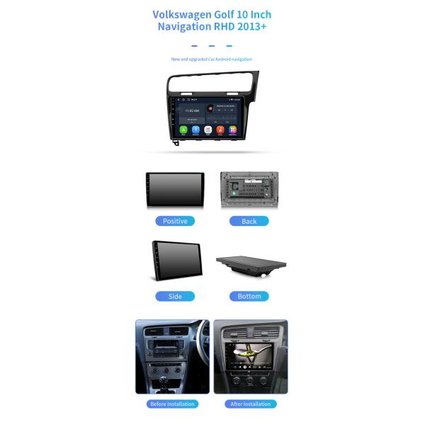 For Volkswagen Golf RHD 2013+ Online Music Car MP5 Bluetooth Car Navigation