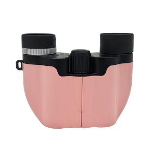 Saco cor-de-rosa de Mini Kids Play Binoculars 8x21 Toy Telescope Gift With