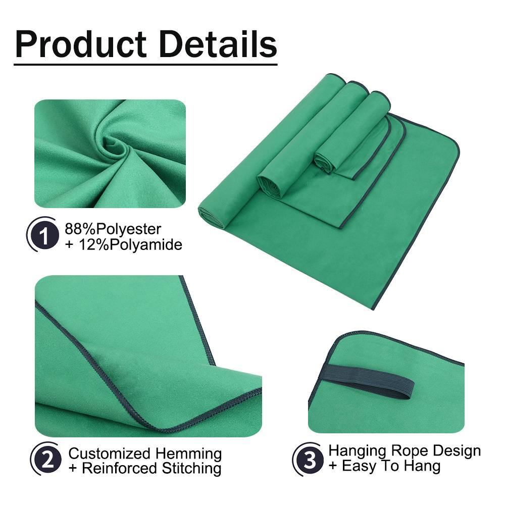 Quick-dry Soft Suede Fabric Gym Microfiber Sports Towel(AQST-060)