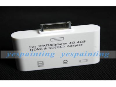 Portable Lightweight  Video / Audio Transmits Adapter To HD TV / HDMI For IPhone 4GS