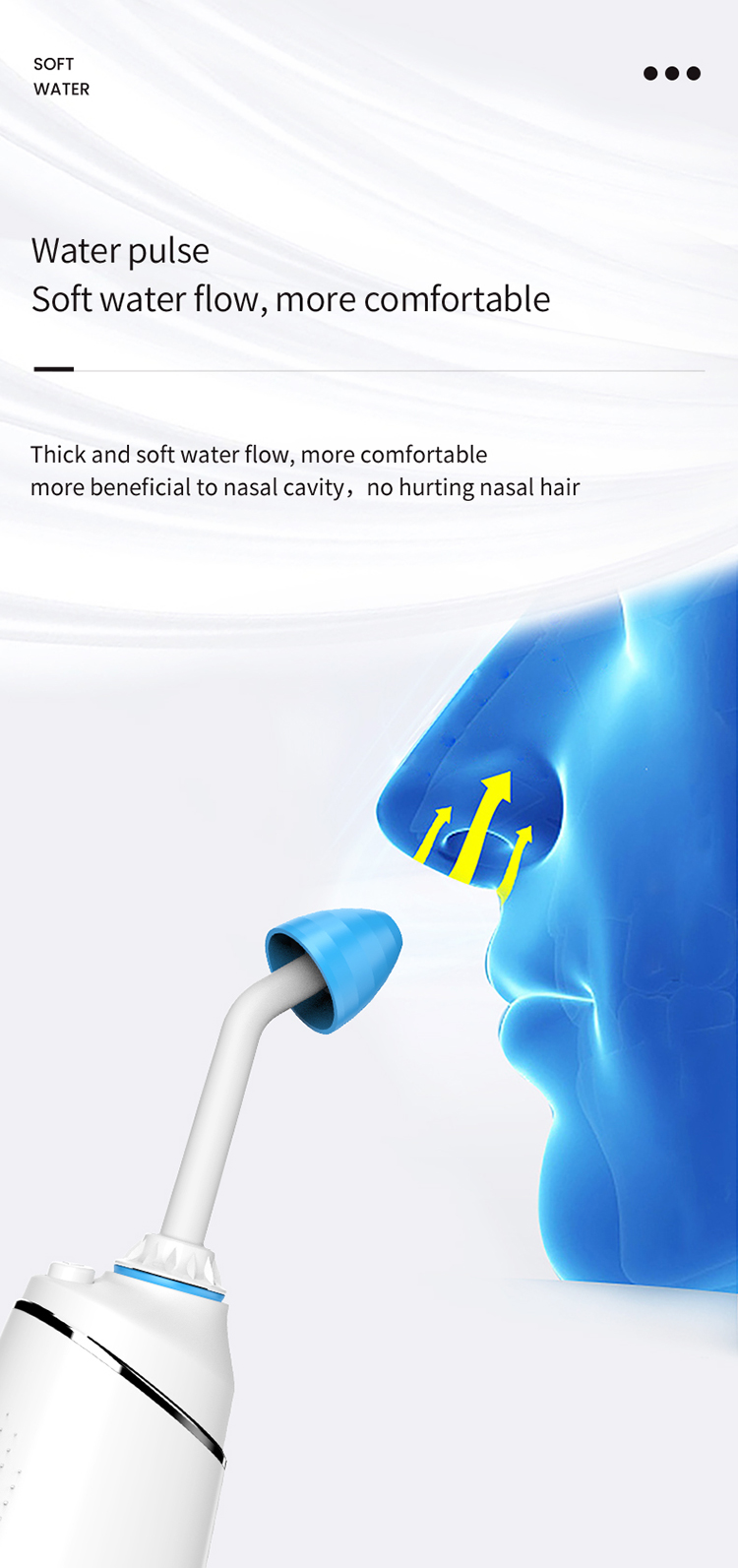 FCC Nicefeel 280ml портативный электрический носовой Irrigator аттестовал