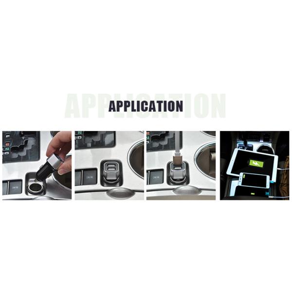 Fast Charging Bluetooth USB Charger / Dual Usb Port With Retractable Cable