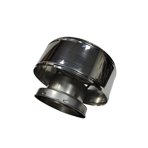 6 Double Wall Twist Lock Boiler Flue Rain Cap Anti Down Weather Resistance