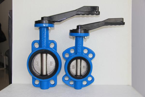 Integral Gluing Cast Iron Butterfly Valves Precise Geometric Size Reliable Sealing