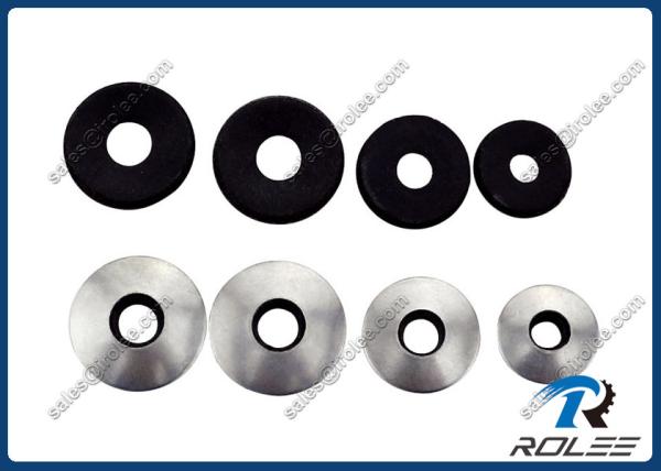 18-8/304 Stainless Steel Metal Bonded Sealing Washer, ID 8mm OD 19mm