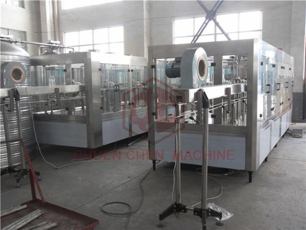 4 In 1 Combi Plastic Bottle Filling Machine Hot Juice Capping Labeling Packing