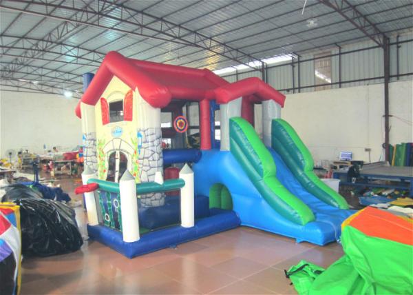 Parque de diversões inflável com tema de casa grande jardim de infância casa de fazenda inflável