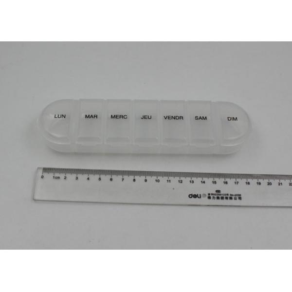 7 Compartments Medication Pocket Plastic Pill Box  , Travel Pill Case
