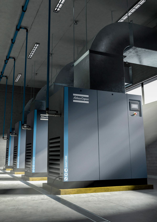 масло 250kw 60hz впрыснуло роторный атлас Copco компрессора воздуха Ga250+ винта