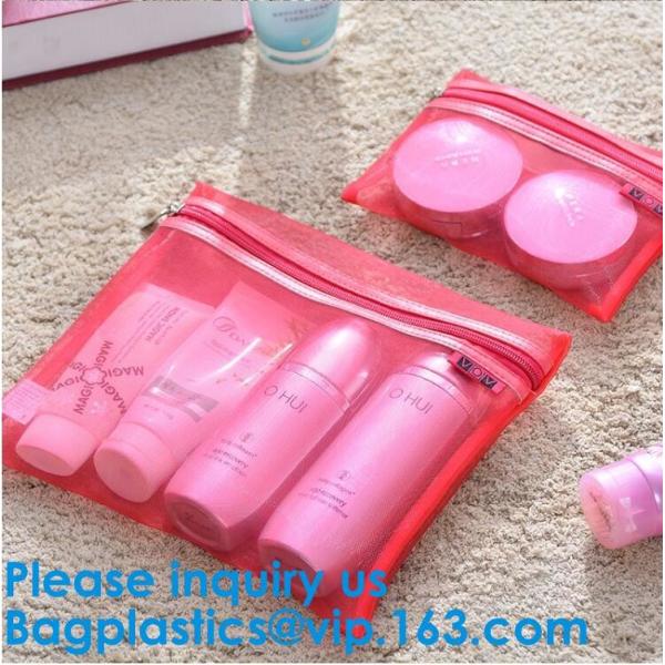 Cheap Cosmetic Bag Nylon Mesh Zippered Bag Makeup Organizer Bag,Women Mesh Cosmetic Portable White Mesh Zipper Bag