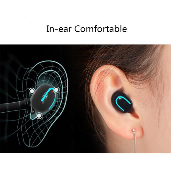 1500mAh IPX5 Waterproof Super Bass Power Bank Earphones