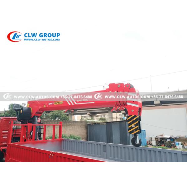 Dongfeng тележка 16 тонн установило кран с затяжелителями прямого заграждения гидравлическими