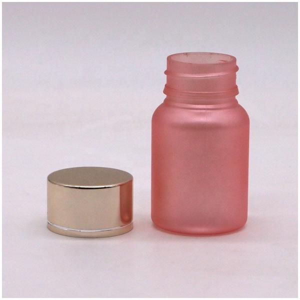 40ML Matte Pink PET Food Grade Delicate Plastic Capsule Pill Bottle for Health Care