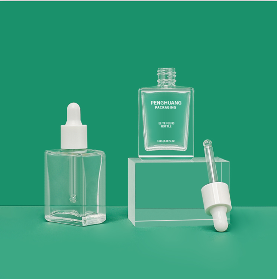 OEM 15ml Liquid Serum Glass Dropper Bottle Essence Oil Bottle Packaging