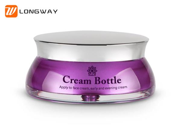 Acrylic Cosmetic Jar  Flying Saucer Shape  for Facial Cream Jar Packing