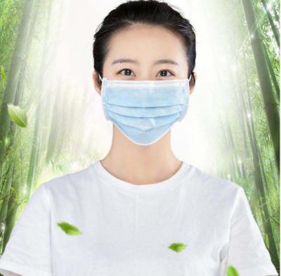 Household Medical Consumable Supplies Disposable 3 Ply Non Woven Face Mask