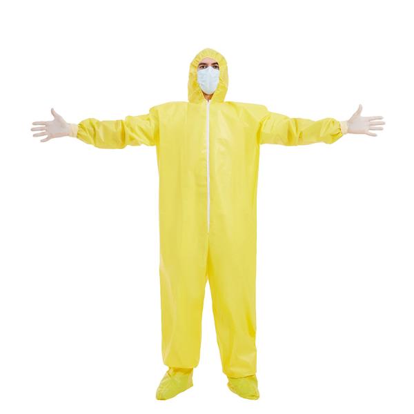 Medical Disposable Protective Coverall Safety Work Wear 75GSM