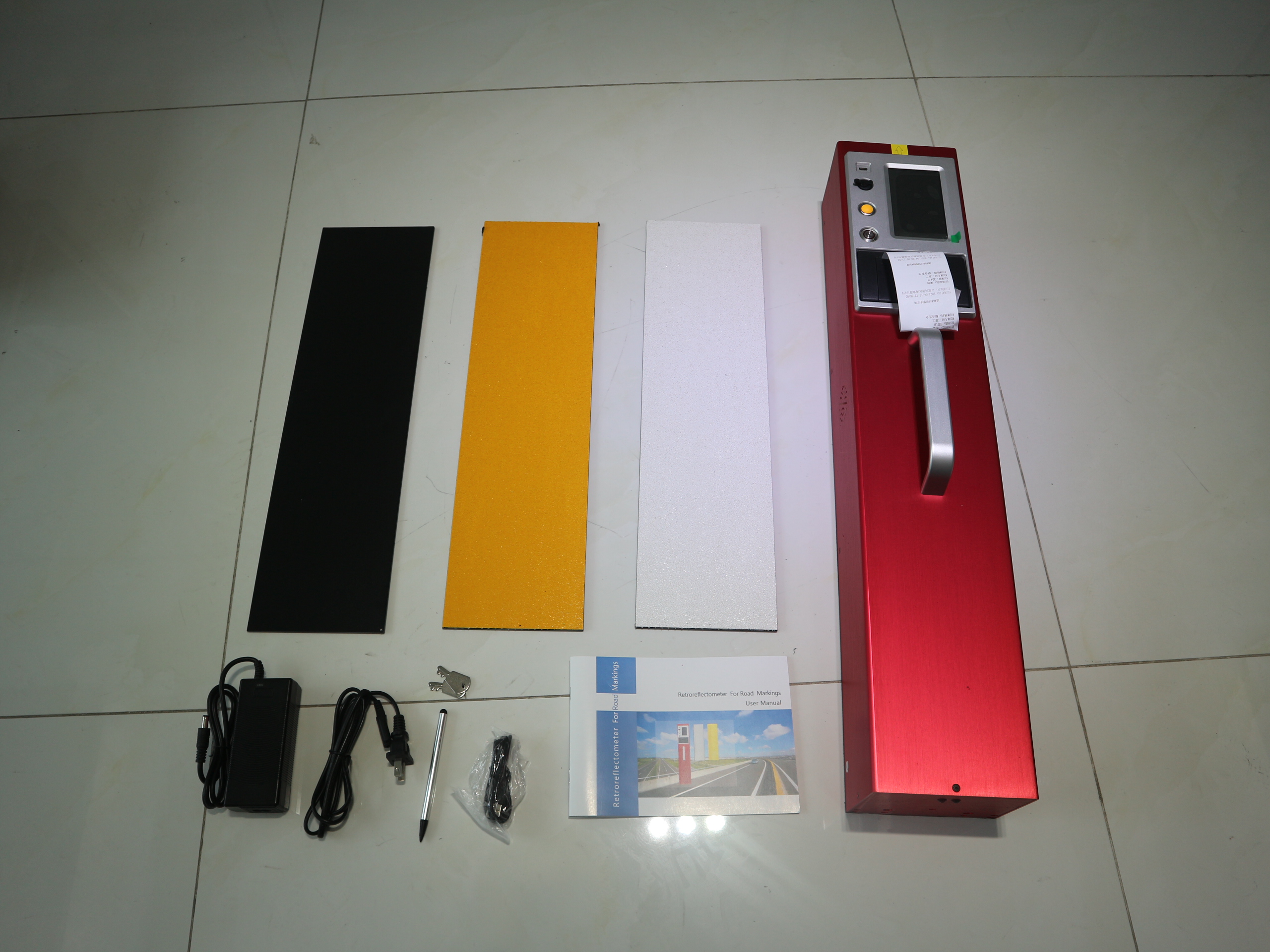 данные по 700mm x 135mm x 115mm портативные Retroreflectometer точные одна ключевая тарировка