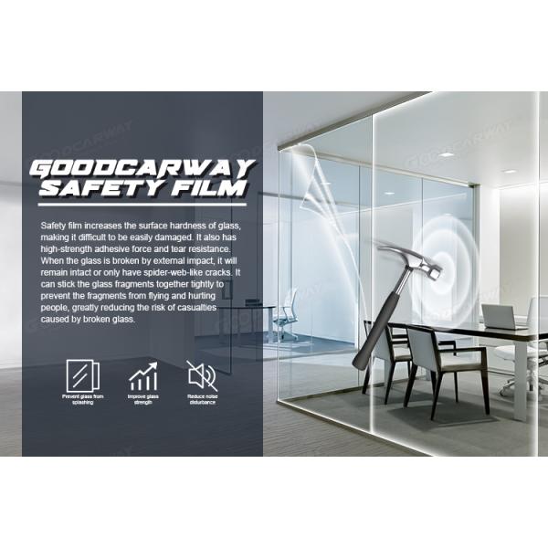 8mil Safety Film Self-Adhesive Explosion Proof Window Security