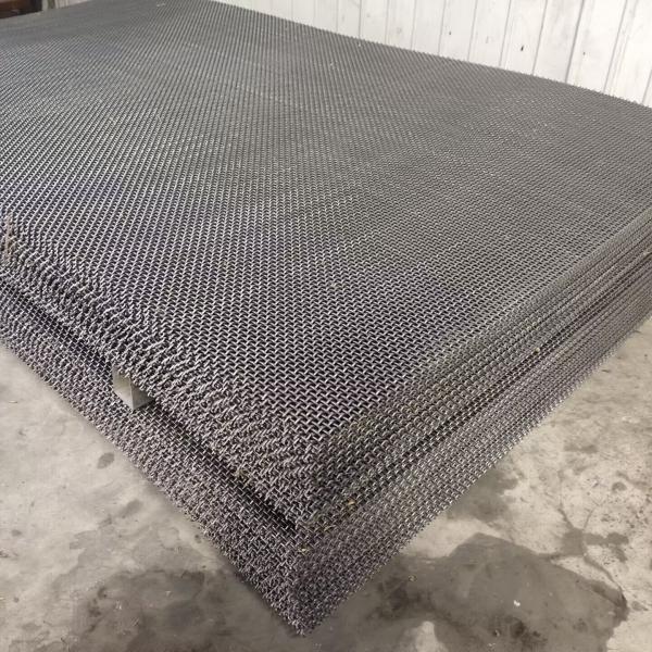 4 Gauge 60X70 65mn Steel Wire Mesh Vibrating Crimped Wire Mesh For Mining Screen