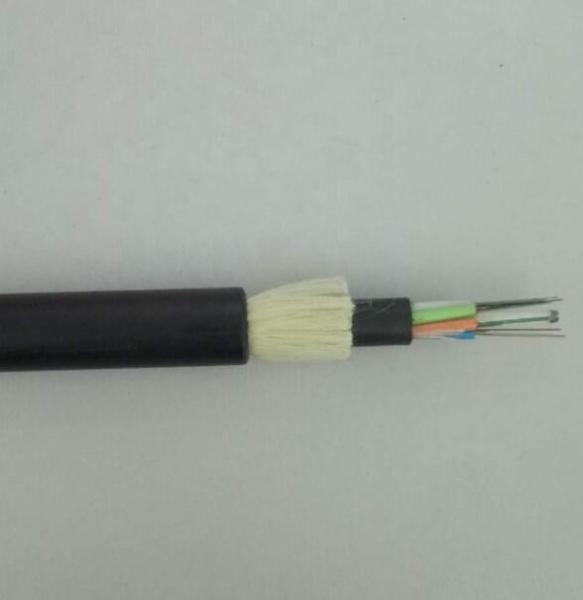 Único modo do período aéreo exterior do cabo de fibra ótica ADSS 100m todos os 24 núcleos dielétricos