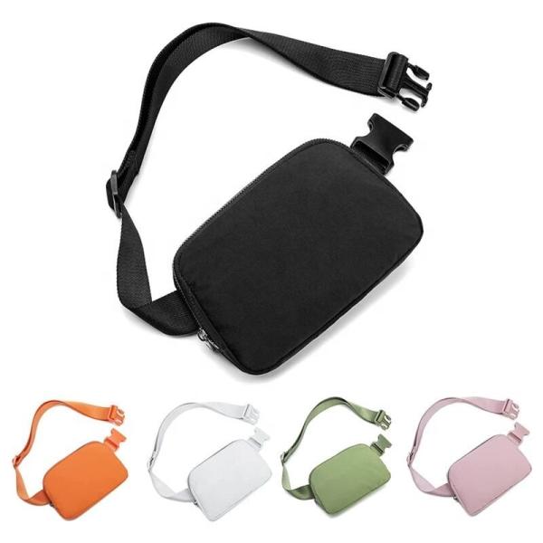 Unisex Casual Sports Waist Bags Crossbody Chest Bag With Adjustable Strap