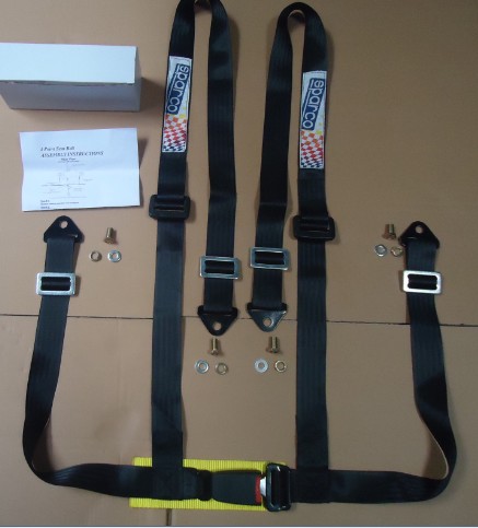 Customized Automobile Safety Belts , Four Point Harness Seat Belts Comfortable