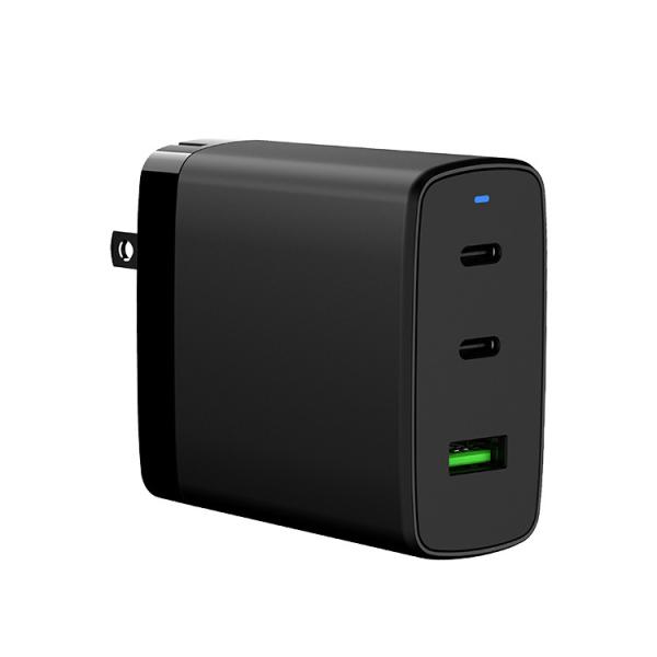 High Speed 3 ports 100W 2 PD + 1 QC Ports Travel Adapter USB-c PD QC3.0 Usb Fast Multi Charger with GaN technology