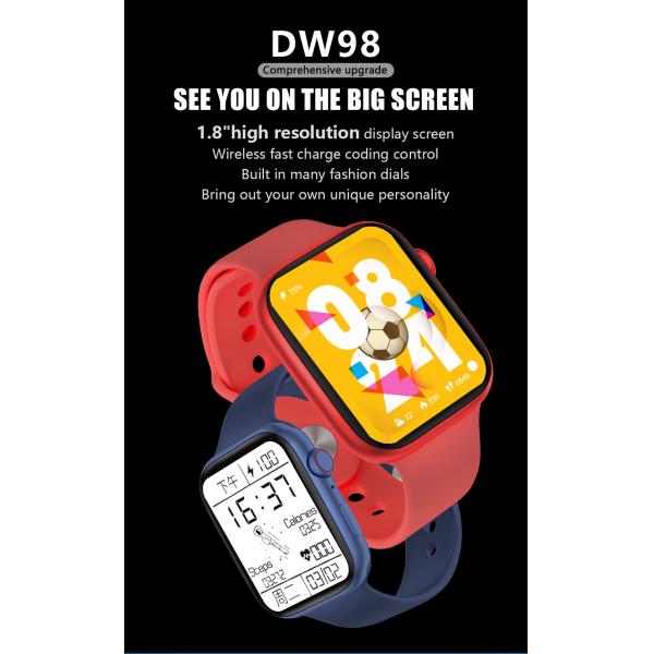 Smartwatch 2021 монитора тарифа сердца людей DW98 дозора HP звонка 1.8inch Bluetooth умный IWO 13 Lite для андроида IPhone Xiaomi