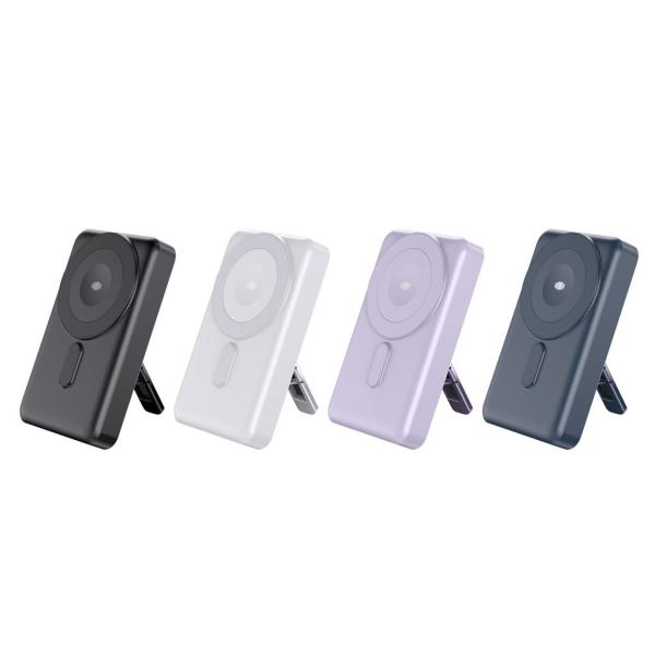 ABS Magnetic Wireless Mini Power Bank 10000mAh For Huawei / IPhones Mobilephone