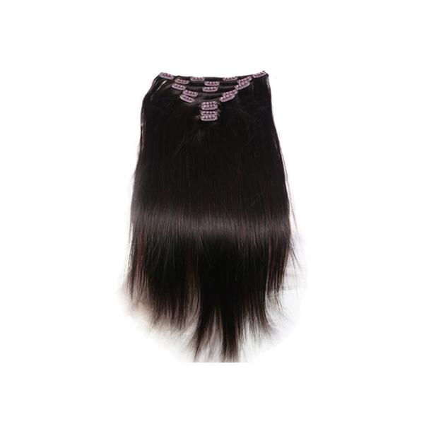 Двойной зажим девственницы утка в расширениях волос/прямо зажим человеческих волос Ремы внутри