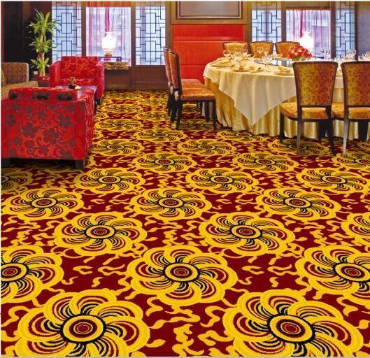 Star Hotel Carpet Flooring / Wilton Patterned Carpets Skid Resistance