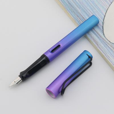 Gradient EF Fine Tip Cartridge Fountain Pen Plastic Ink Suction Pen With Hollow Clip